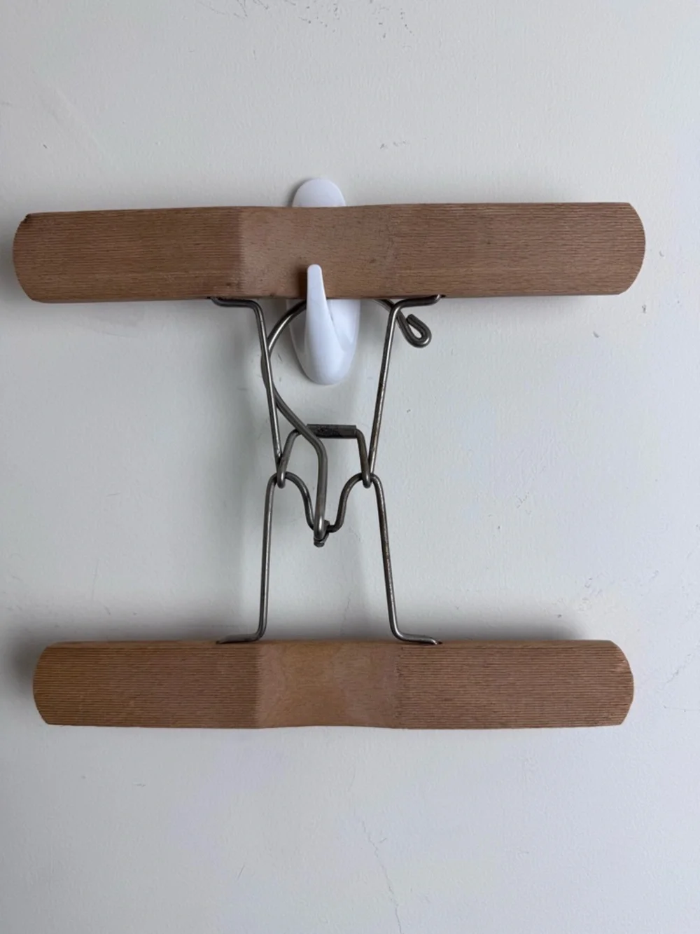 Vintage Wooden Clamp Hangers Lot of 5